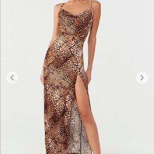 Leopard Print Maxi Dress